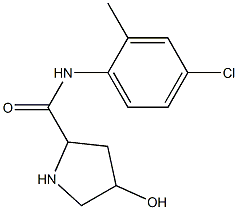 N-(4-chloro-2-methylphenyl)-4-hydroxypyrrolidine-2-carboxamide 구조식 이미지