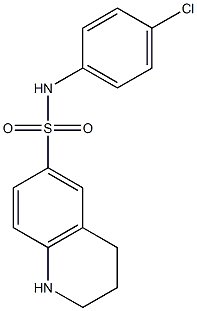 N-(4-chlorophenyl)-1,2,3,4-tetrahydroquinoline-6-sulfonamide 구조식 이미지