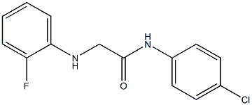 N-(4-chlorophenyl)-2-[(2-fluorophenyl)amino]acetamide 구조식 이미지