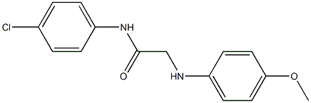 N-(4-chlorophenyl)-2-[(4-methoxyphenyl)amino]acetamide Structure