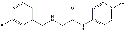 N-(4-chlorophenyl)-2-{[(3-fluorophenyl)methyl]amino}acetamide Structure