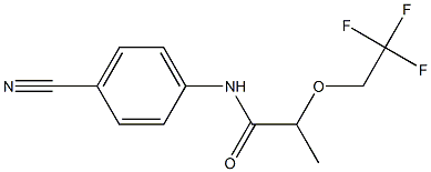 N-(4-cyanophenyl)-2-(2,2,2-trifluoroethoxy)propanamide Structure