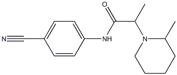 N-(4-cyanophenyl)-2-(2-methylpiperidin-1-yl)propanamide 구조식 이미지