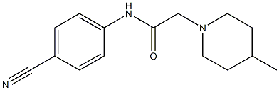 N-(4-cyanophenyl)-2-(4-methylpiperidin-1-yl)acetamide Structure