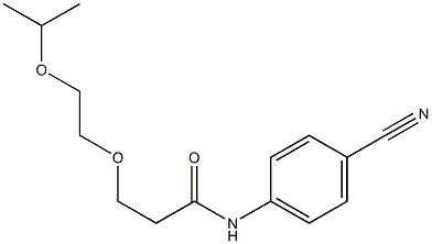 N-(4-cyanophenyl)-3-[2-(propan-2-yloxy)ethoxy]propanamide Structure