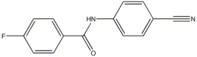 N-(4-cyanophenyl)-4-fluorobenzamide 구조식 이미지