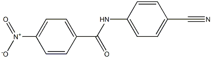 N-(4-cyanophenyl)-4-nitrobenzamide 구조식 이미지