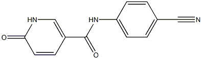 N-(4-cyanophenyl)-6-oxo-1,6-dihydropyridine-3-carboxamide 구조식 이미지