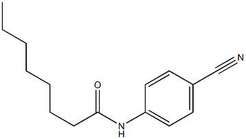 N-(4-cyanophenyl)octanamide 구조식 이미지