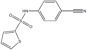 N-(4-cyanophenyl)thiophene-2-sulfonamide Structure