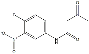 N-(4-fluoro-3-nitrophenyl)-3-oxobutanamide Structure