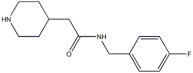 N-(4-fluorobenzyl)-2-piperidin-4-ylacetamide 구조식 이미지