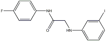 N-(4-fluorophenyl)-2-[(3-iodophenyl)amino]acetamide 구조식 이미지