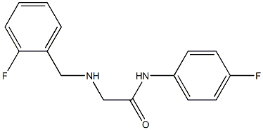 N-(4-fluorophenyl)-2-{[(2-fluorophenyl)methyl]amino}acetamide 구조식 이미지