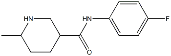 N-(4-fluorophenyl)-6-methylpiperidine-3-carboxamide 구조식 이미지