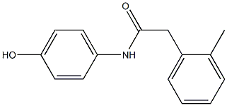 N-(4-hydroxyphenyl)-2-(2-methylphenyl)acetamide 구조식 이미지