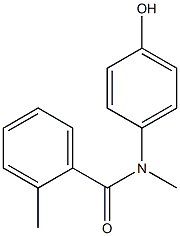 N-(4-hydroxyphenyl)-N,2-dimethylbenzamide 구조식 이미지