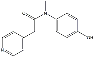 N-(4-hydroxyphenyl)-N-methyl-2-(pyridin-4-yl)acetamide Structure
