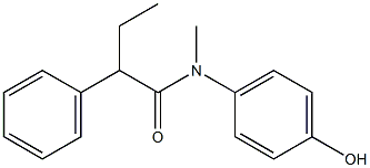 N-(4-hydroxyphenyl)-N-methyl-2-phenylbutanamide Structure