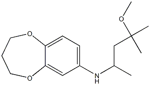 N-(4-methoxy-4-methylpentan-2-yl)-3,4-dihydro-2H-1,5-benzodioxepin-7-amine 구조식 이미지