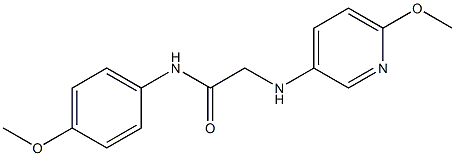 N-(4-methoxyphenyl)-2-[(6-methoxypyridin-3-yl)amino]acetamide 구조식 이미지