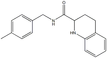 N-(4-methylbenzyl)-1,2,3,4-tetrahydroquinoline-2-carboxamide 구조식 이미지