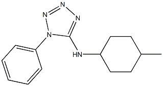 N-(4-methylcyclohexyl)-1-phenyl-1H-1,2,3,4-tetrazol-5-amine Structure