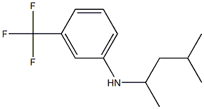 N-(4-methylpentan-2-yl)-3-(trifluoromethyl)aniline 구조식 이미지