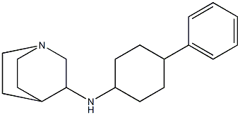 N-(4-phenylcyclohexyl)-1-azabicyclo[2.2.2]octan-3-amine 구조식 이미지