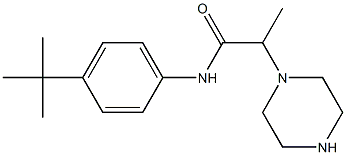 N-(4-tert-butylphenyl)-2-(piperazin-1-yl)propanamide Structure