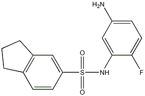 N-(5-amino-2-fluorophenyl)-2,3-dihydro-1H-indene-5-sulfonamide 구조식 이미지