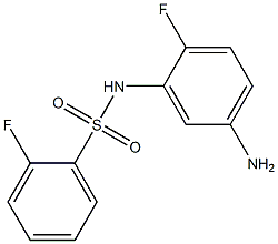 N-(5-amino-2-fluorophenyl)-2-fluorobenzenesulfonamide Structure