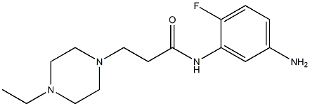 N-(5-amino-2-fluorophenyl)-3-(4-ethylpiperazin-1-yl)propanamide 구조식 이미지