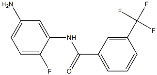 N-(5-amino-2-fluorophenyl)-3-(trifluoromethyl)benzamide 구조식 이미지