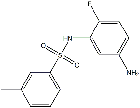 N-(5-amino-2-fluorophenyl)-3-methylbenzenesulfonamide 구조식 이미지