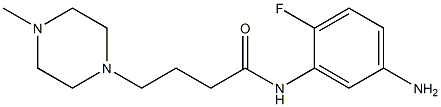 N-(5-amino-2-fluorophenyl)-4-(4-methylpiperazin-1-yl)butanamide 구조식 이미지