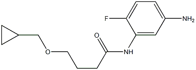 N-(5-amino-2-fluorophenyl)-4-(cyclopropylmethoxy)butanamide Structure