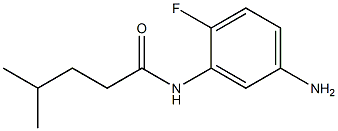 N-(5-amino-2-fluorophenyl)-4-methylpentanamide 구조식 이미지