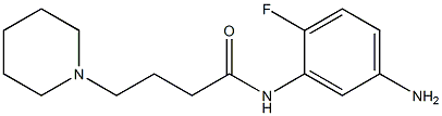 N-(5-amino-2-fluorophenyl)-4-piperidin-1-ylbutanamide Structure