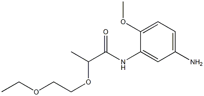 N-(5-amino-2-methoxyphenyl)-2-(2-ethoxyethoxy)propanamide Structure