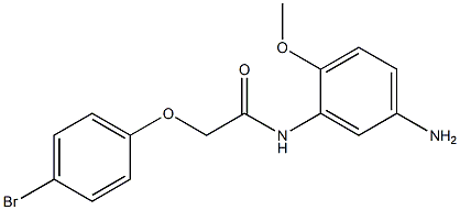 N-(5-amino-2-methoxyphenyl)-2-(4-bromophenoxy)acetamide 구조식 이미지