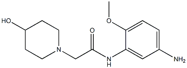 N-(5-amino-2-methoxyphenyl)-2-(4-hydroxypiperidin-1-yl)acetamide Structure