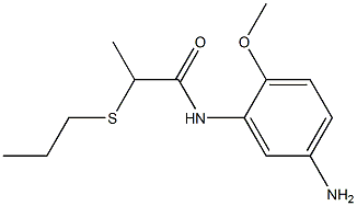 N-(5-amino-2-methoxyphenyl)-2-(propylsulfanyl)propanamide Structure