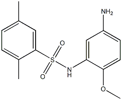 N-(5-amino-2-methoxyphenyl)-2,5-dimethylbenzene-1-sulfonamide 구조식 이미지