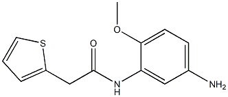 N-(5-amino-2-methoxyphenyl)-2-thien-2-ylacetamide 구조식 이미지