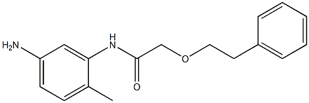 N-(5-amino-2-methylphenyl)-2-(2-phenylethoxy)acetamide Structure