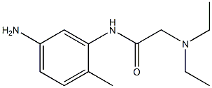 N-(5-amino-2-methylphenyl)-2-(diethylamino)acetamide 구조식 이미지