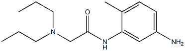 N-(5-amino-2-methylphenyl)-2-(dipropylamino)acetamide 구조식 이미지