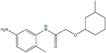 N-(5-amino-2-methylphenyl)-2-[(3-methylcyclohexyl)oxy]acetamide Structure