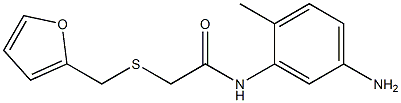 N-(5-amino-2-methylphenyl)-2-[(furan-2-ylmethyl)sulfanyl]acetamide Structure